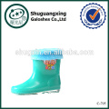 bottes de pluie en plastique cheville / garçons chauds hiver pluie bottes/\C-705